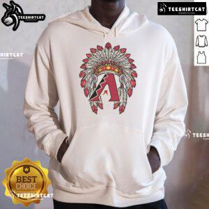 Premium Arizona Diamondbacks Native American logo hoodie featuring vibrant colors and comfortable fit for fans.