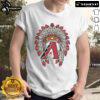 Premium Arizona Diamondbacks Native American logo t-shirt featuring vibrant colors and comfortable fit for fans.