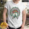 Alt Text: Premium Boston Celtics Native American Logo T-Shirt featuring a vibrant design, perfect for basketball fans and collectors.