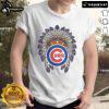 Alt Text: Premium Chicago Cubs Native American Logo T-Shirt featuring vibrant colors and unique design for fans.