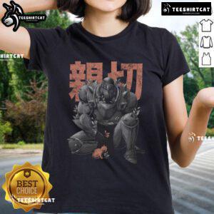 Premium Kind Alchemist Knight Ladies Tee featuring a unique fantasy design, perfect for stylish gamers and enthusiasts.