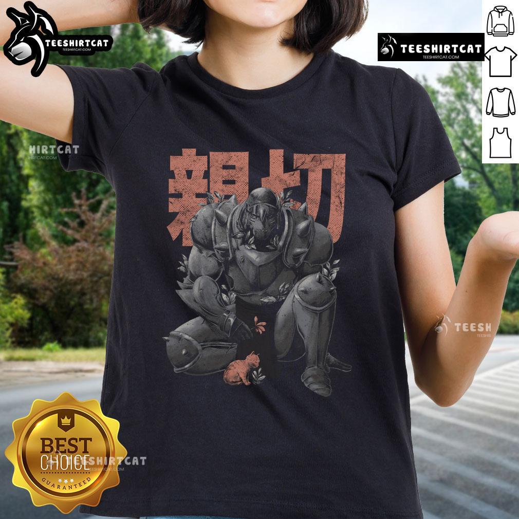 Premium Kind Alchemist Knight Ladies Tee featuring a unique fantasy design, perfect for stylish gamers and enthusiasts.
