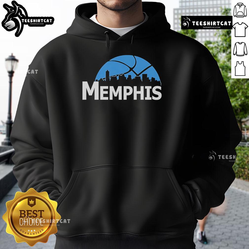 Premium Memphis Grizzlies Cityscape Skyline Style 2025 Hoodie showcasing vibrant team colors and urban design.