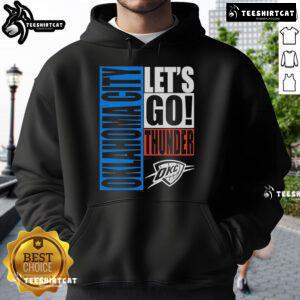 Premium Oklahoma City Thunder Let's Go Style 2025 Hoodie featuring team colors and logo for ultimate fan support.