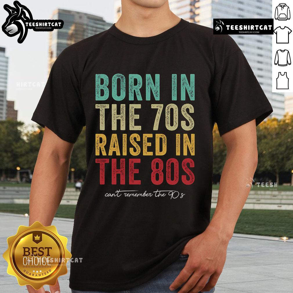 Premium Raised In The 80S Vintage T-Shirt featuring retro graphics and a classic fit, perfect for nostalgic fashion lovers.