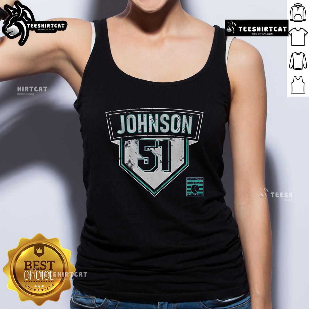 Premium Randy Johnson 51 Tank Top featuring a bold design for baseball fans, perfect for casual summer wear.