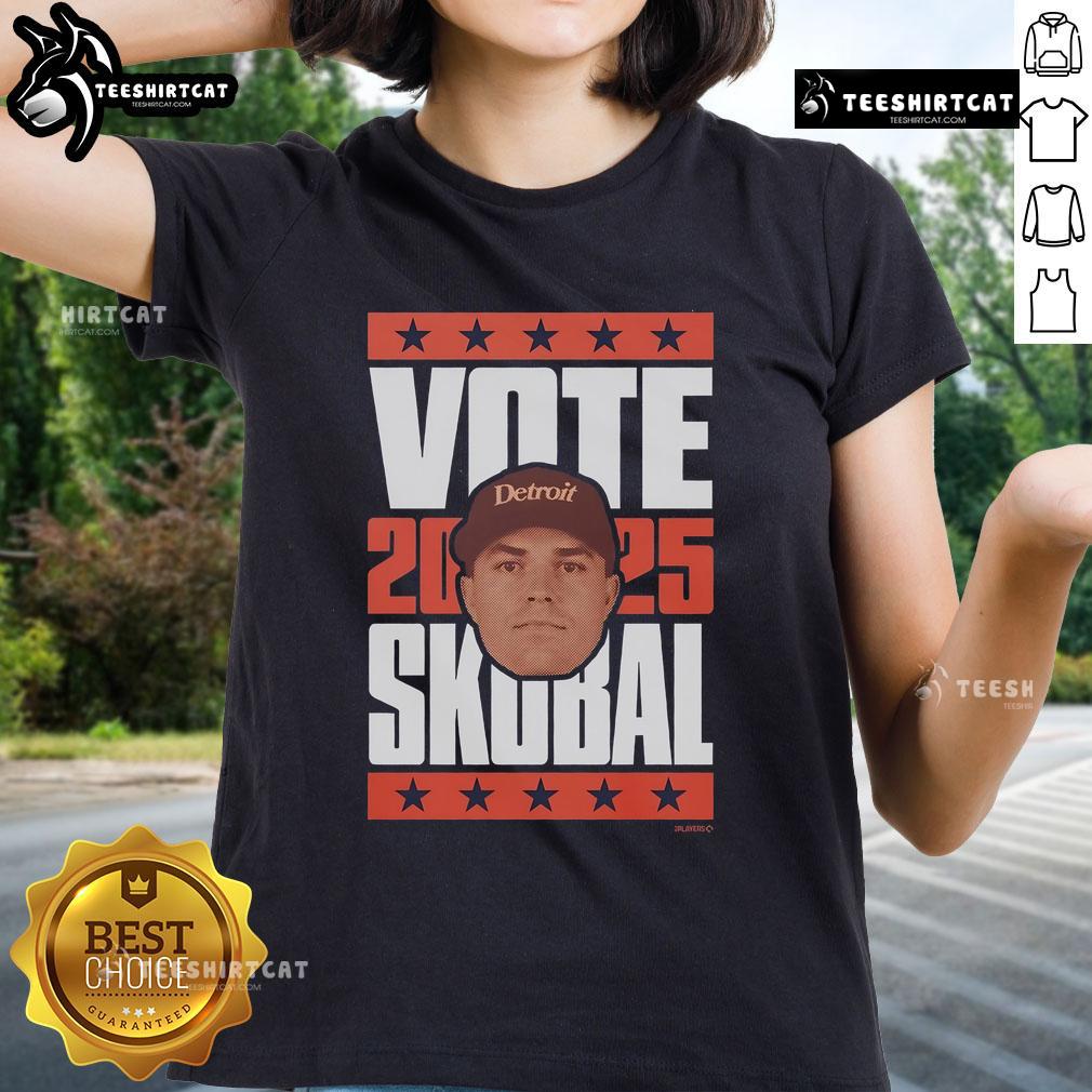 Premium Tarik Skubal 2025 Vote Ladies Tee in stylish design, perfect for fans supporting Skubal this election season.