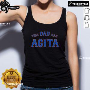 Premium 'This Dad Has Agita' tank top in a stylish design, perfect for casual outings or Father's Day gifts.