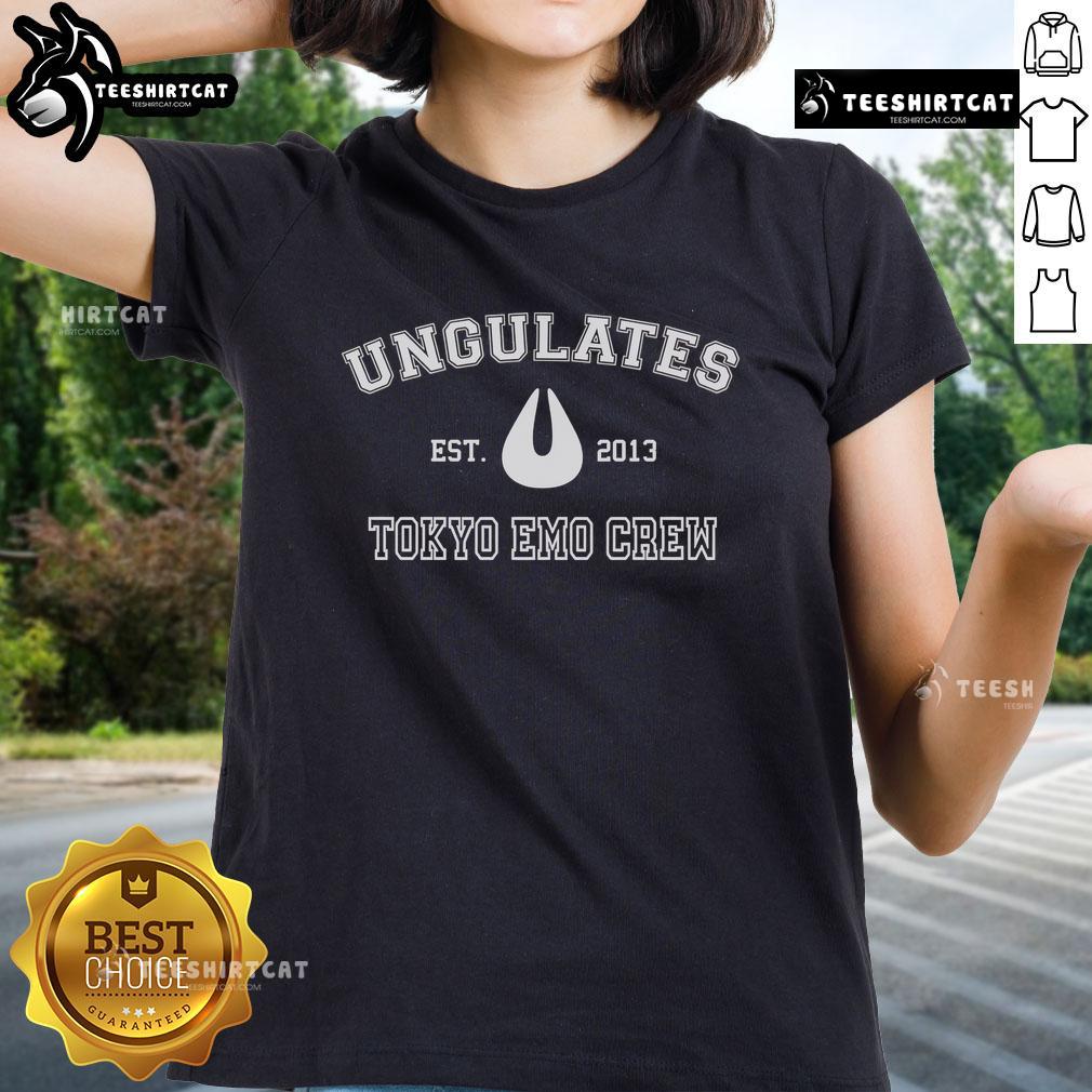 Premium Ungulates Tokuo Emo Crew Ladies Tee in stylish design, perfect for casual wear and animal lovers.