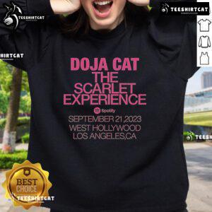 Pretty Doja Cat The Scarlet Experience September sweatshirt featuring vibrant colors and stylish design.