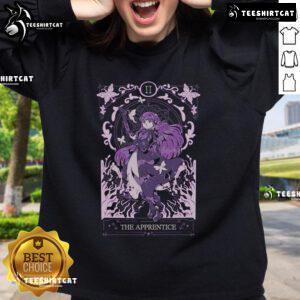 Pretty Fern wearing 'The Apprentice: Frieren Beyond Journey's End' sweatshirt, showcasing anime-inspired fashion.