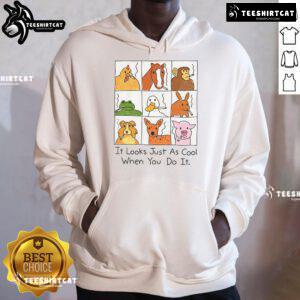Funny animal smoking hoodie design featuring a cool graphic that adds humor to your casual outfit.