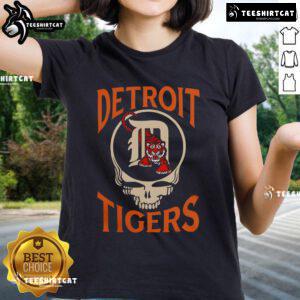 Alt Text: Good Detroit Tigers x Grateful Dead 2025 ladies tee featuring vibrant graphics and a stylish fit for fans.