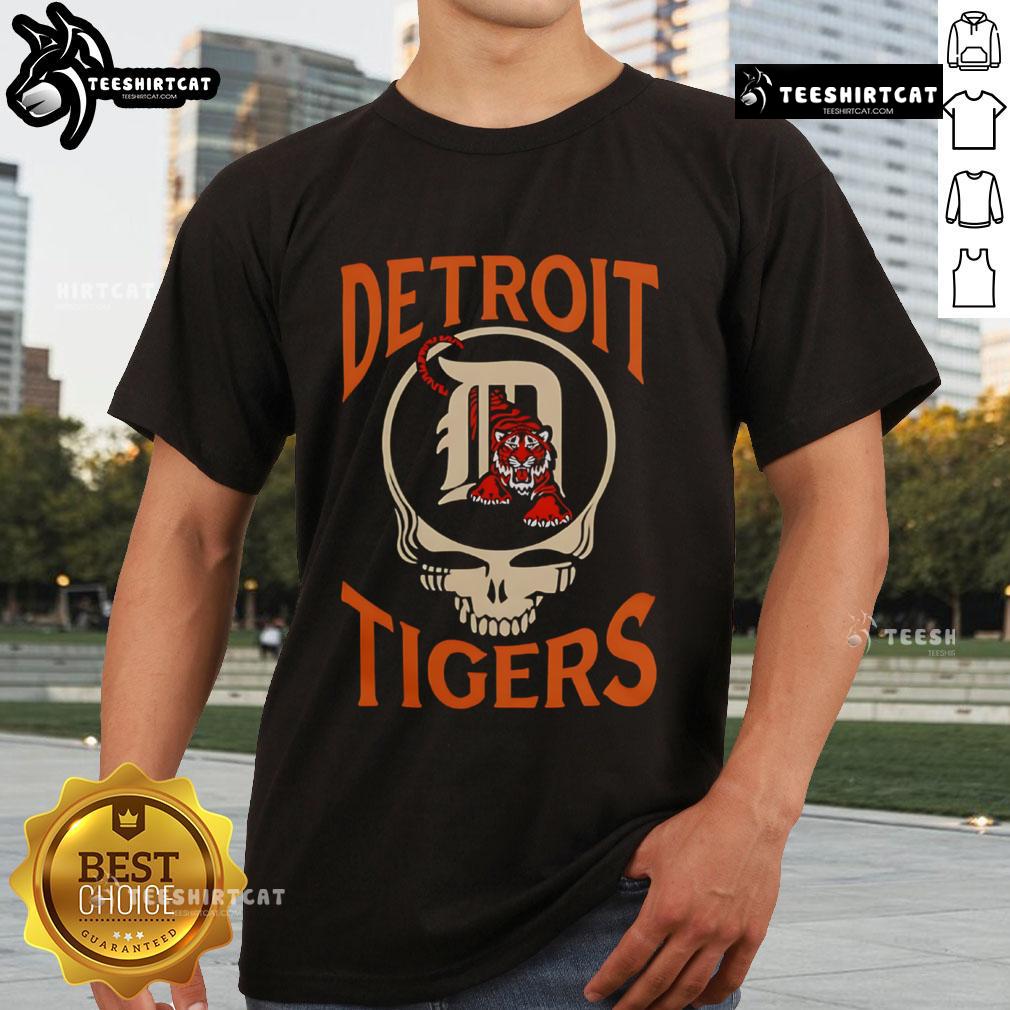 Alt Text: Good Detroit Tigers X Grateful Dead 2025 T-Shirt featuring vibrant graphics and unique design for fans.