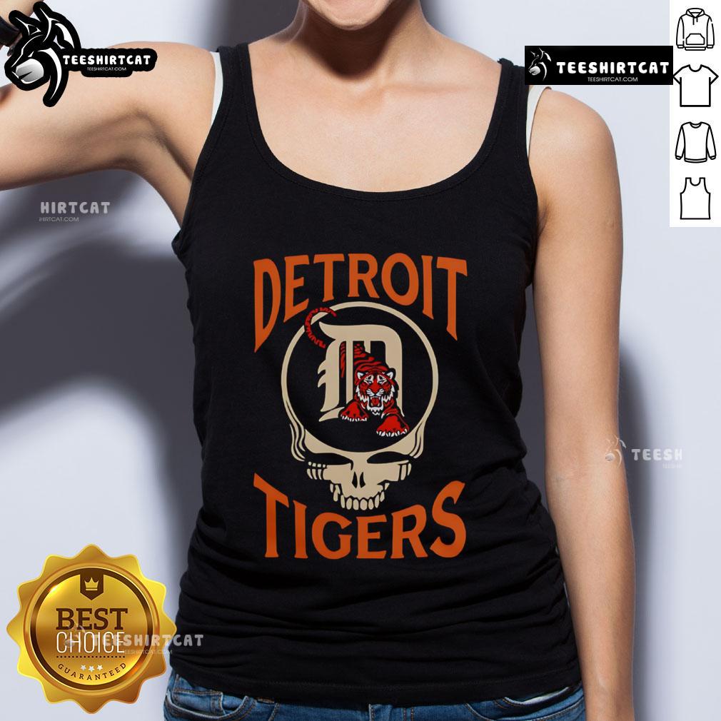 Good Detroit Tigers X Grateful Dead 2025 tank top featuring vibrant graphics, perfect for baseball and music fans.