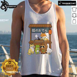 Cute Japanese-style tank top from Good Fox Oden featuring a playful design, perfect for casual summer outfits.