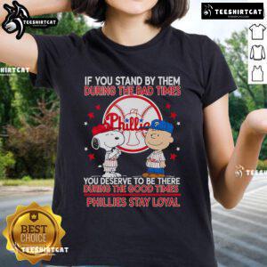 Support the Phillies with this loyal ladies tee, perfect for celebrating the good times and standing through the bad.