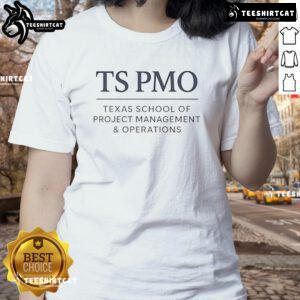Texas School of Project Management and Operations ladies' tee showcasing stylish design and quality fabric.
