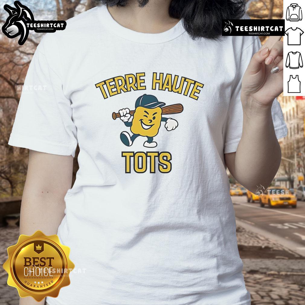 Good Terre Haute Tots ladies tee featuring a stylish design, perfect for casual outings and showing local pride.