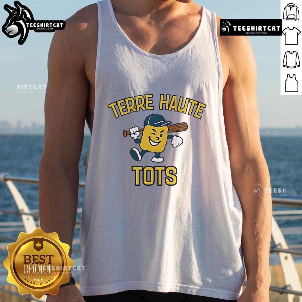 Good Terre Haute Tots tank top featuring a vibrant design, perfect for casual summer wear and showcasing local pride.