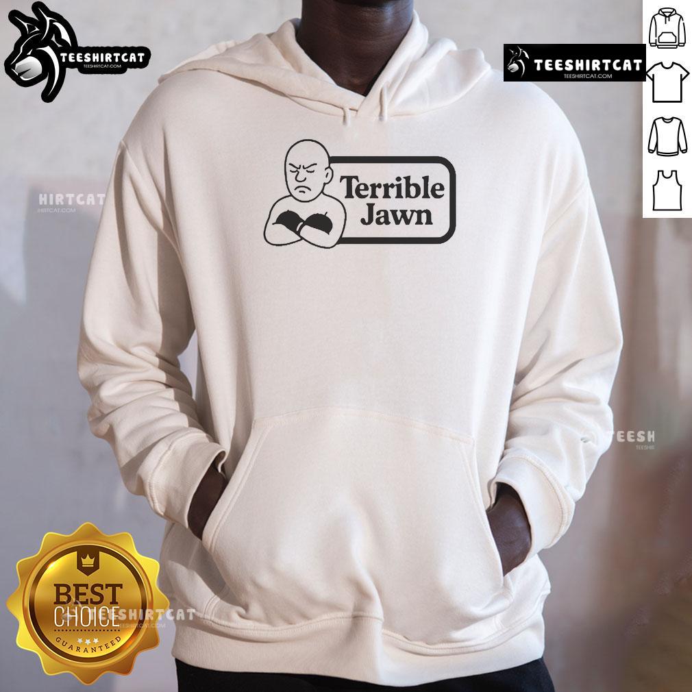 Good Terrible Jawn Hoodie in vibrant colors, showcasing unique design and stylish fit for casual wear.