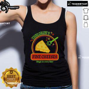 Good Thalgrim's Fine Cheese tank top featuring 'Magic in Every Bite' design, perfect for cheese lovers and fashion enthusiasts.