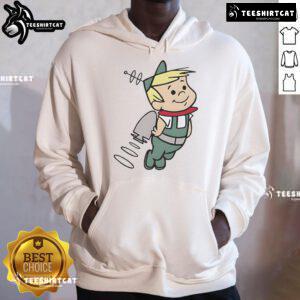 Elroy Jetson cartoon hoodie featuring vibrant graphics from The Jetsons, perfect for fans of classic animated series.