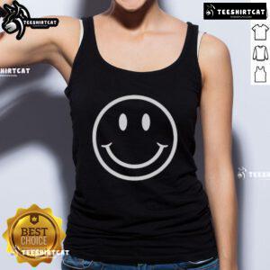 Happy The Institute Luke Ellis Smiley Face Tank Top featuring a cheerful design perfect for casual summer wear.