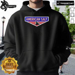 Nice American Salt logo hoodie featuring a stylish design in a cozy fit, perfect for casual wear.