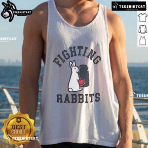 Stylish Nice Fighting Rabbits tank top featuring a playful rabbit graphic, perfect for casual wear and animal lovers.