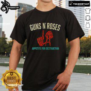 Nice Guns N' Roses 2025 Tour Munich T-Shirt featuring iconic band logo and vibrant graphics for fans.