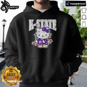 Alt Text: K-State Wildcats Hello Kitty hoodie featuring a vibrant design, perfect for fans and fashion lovers alike.