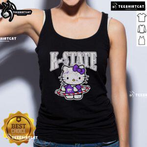 Nice K-State Wildcats Hello Kitty tank top featuring a playful design perfect for fans and casual wear.