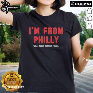 Nice Philadelphia Phillies baseball tee for ladies, showcasing pride for Philly and its baseball culture.
