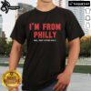 Nice Philadelphia Phillies baseball t-shirt design, featuring 'I'm From Philly' slogan, perfect for Phillies fans.