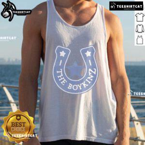 Nice The Boykinz Fell In Love With A Cowboy Horseshoe Tank Top featuring a stylish design and vibrant colors.