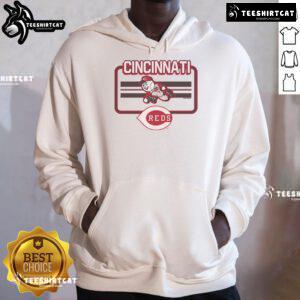 Official Cincinnati Reds Fanfare Hoodie featuring team colors and logo, perfect for game day and fan apparel.
