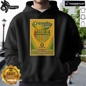 Alt Text: Official Crayola Corps standard issue hoodie for Marines, featuring a vibrant design and durable fabric for comfort.