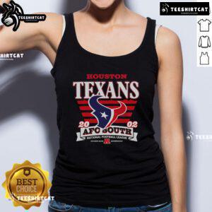 Official Houston Texans AFC South Pride Splash Tank Top featuring team colors and logo, perfect for game day.