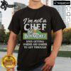 Alt Text: Official I'M Not A Chef But Boyardeez Days Getting Harder T-Shirt design with humorous foodie graphics.