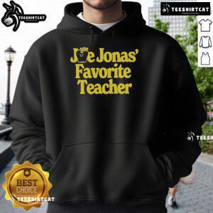 Official Joe Jonas Favorite Teacher Hoodie in stylish design, perfect for fans and educators alike.