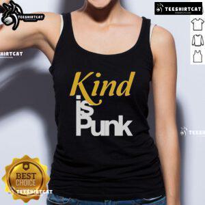 Official Kind Is Punk Tank Top featuring bold graphic design and a stylish fit, perfect for punk fashion enthusiasts.
