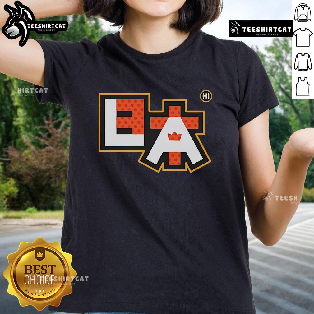 Official Kings Hawaiian x Japangeles Nihon LA Crowns Ladies Tee featuring stylish design and vibrant colors.