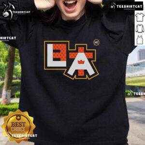 Official Kings Hawaiian x Japangeles Nihon LA Crowns sweatshirt featuring unique design and vibrant colors.