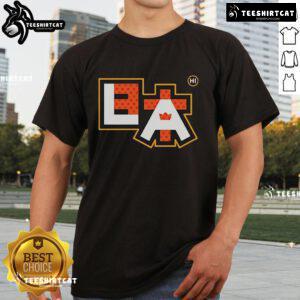 Official Kings Hawaiian X Japangeles Nihon La Crowns T-Shirt featuring vibrant graphics and stylish design for fans.