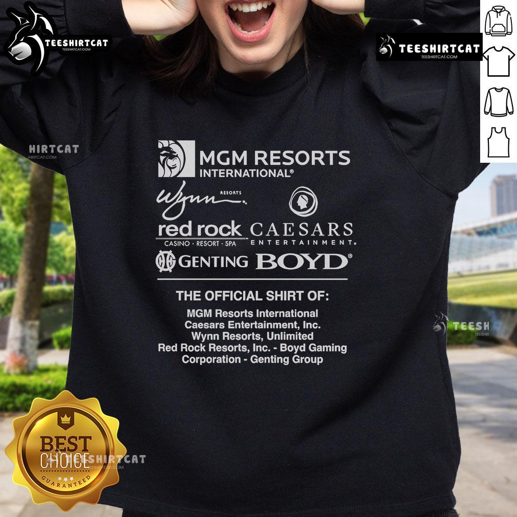 Official MGM Resorts International Red Rock Caesars sweatshirt featuring logo and stylish design for casual wear.