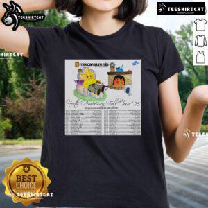 Official Mexican Slum Rats North American Fall Tour 2025 poster for ladies' tee featuring vibrant band artwork.