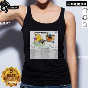 Official Mexican Slum Rats North American Fall Tour 2025 poster on a tank top, featuring vibrant graphics and tour dates.