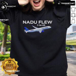 Alt Text: Official Nadu Flew 7/14/25 Sweatshirt showcasing a stylish design perfect for casual wear and fan apparel.