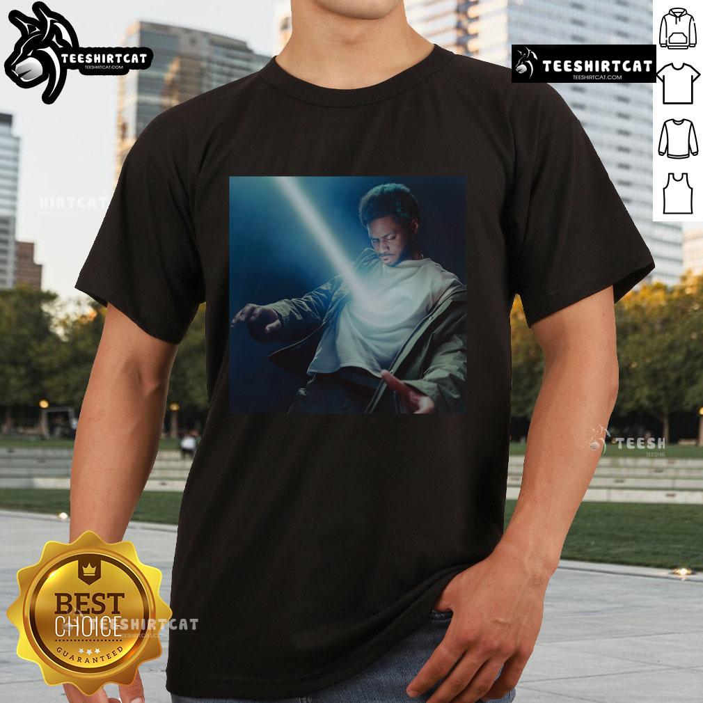 Official Ovrkast While The Iron Is Hot T-Shirt in black, featuring bold text design on a casual fit.